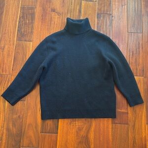 Miu Miu Oversized Navy Turtleneck sweater, Size 40
